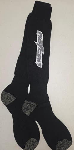 ST3 Mens "NO FEAR HIGH LENGTH" Crew Socks Lot of 1 Pair LARGE New