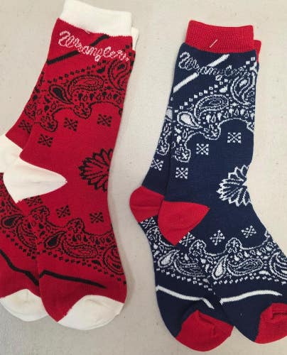 ST7 Mens "WRANGLER JEANS" Crew Socks Lot of 2 Pair MEDIUM New