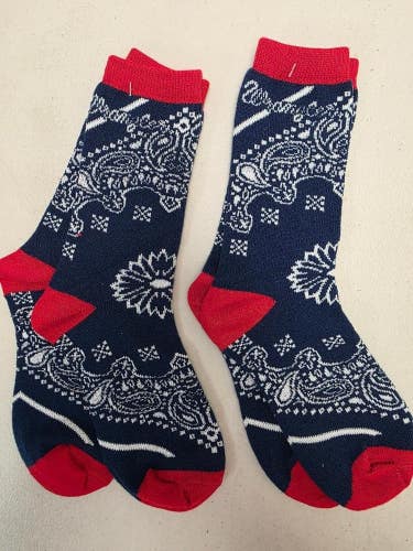 ST8 Mens "WRANGLER JEANS" Crew Socks Lot of 2 Pair MEDIUM New