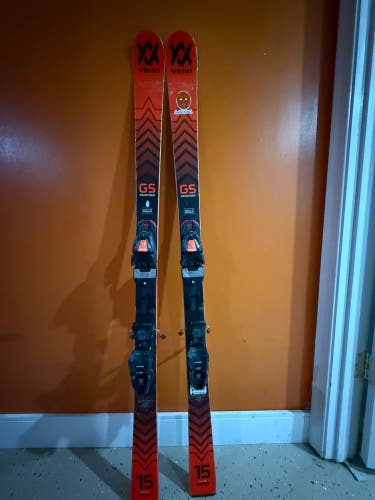 Volkl Racetiger GS 144 cm Skis With Bindings (Used)