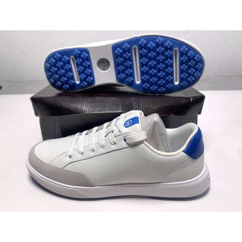 Peter Millar Drift Leather Hybrid Course Golf Shoes White SZ 11 (MF24EF71) NIB