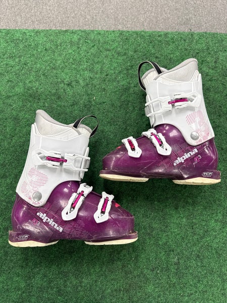 Kid's Alpina AJ3 Ski Boots (Used) | Mondo 24.5 (288mm)