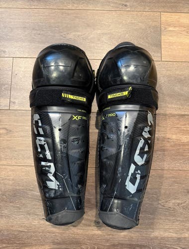 Senior CCM Tacks XF Pro 15" Shin Pads (Used)
