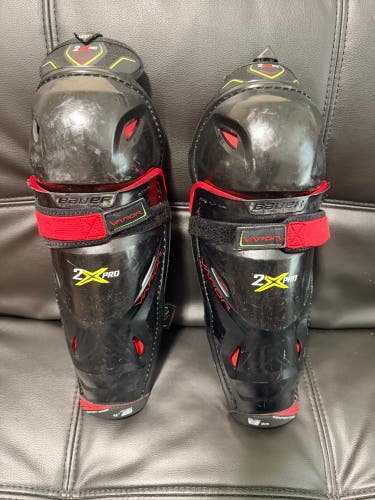 Senior Bauer Vapor 2X Pro 14" Shin Pads (Used)