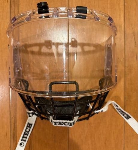 Itech M90 Type 1 Combo Deluxe Full Hockey Visor Cage Shield Setup (Medium) (Used)
