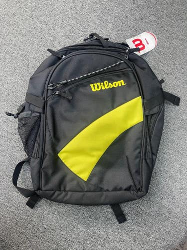 Wilson Back Pack Black/Yellow