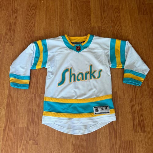 San Jose Sharks Reverse Retro 1.0 youth NHL Jersey Size SMALL / Medium S/M