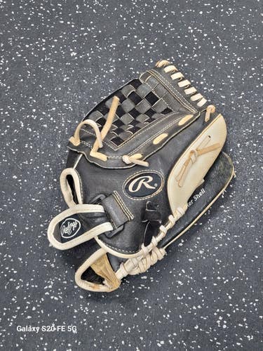 Used Rawlings HIGHLIGHT BB/SB Glove RH Throw Black And White 12 1/2" 11849-S000045580