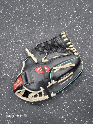 Used Rawlings FASTPITCH SOFTBALL BB/SB Glove RH Throw Black 11 1/2" 11849-S000045579