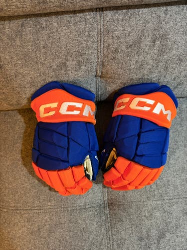 Oilers CCM JetSpeed Pro (HGPJS) Gloves 14" Pro Stock (Used)