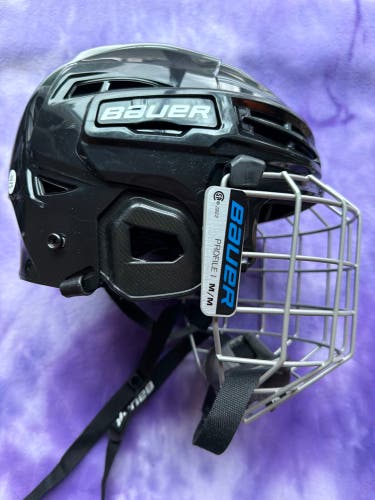Black Medium Bauer IMS 5.0 Helmet (Used)