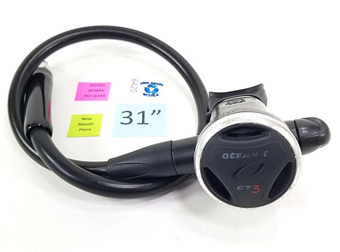 Oceanic GT3 2nd Stage Primary Scuba Dive Regulator Adjustable, New Mouthpiece