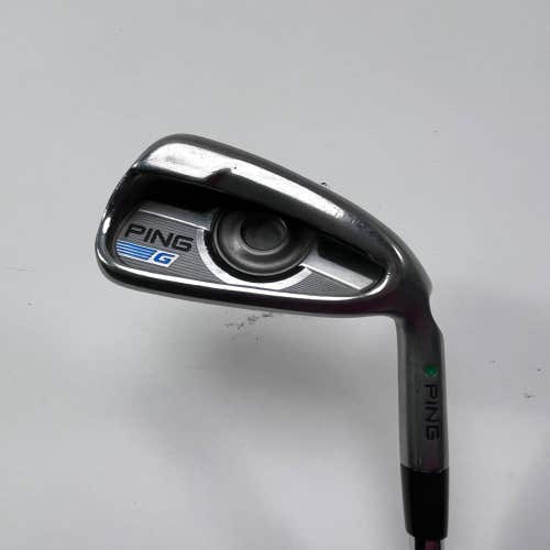 Ping G 2016 Single 7 Iron Green Dot 2* Up AWT 2.0 Stiff Steel Mens RH