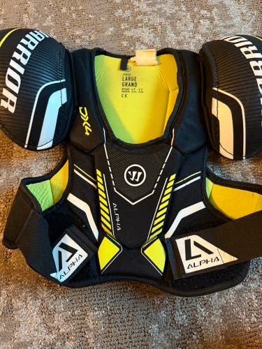 Large Junior Warrior Alpha DX4 Shoulder Pads (Used)