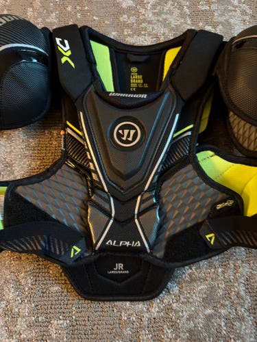 Large Junior Warrior Alpha DX Shoulder Pads (Used)