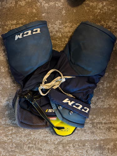 Blue Junior Medium CCM AS1 Hockey Pants (Used)
