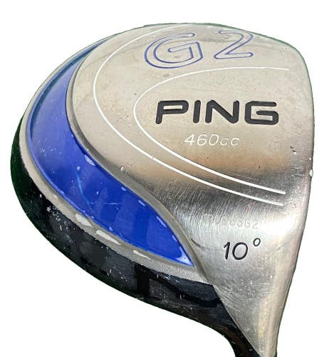 Ping G2 460cc 10* Driver RH Aldila NV 65g Stiff Graphite 45.5" Good Factory Grip
