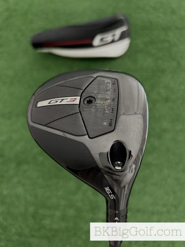Titleist GT3 16.5 Degree 3 Wood w Headcover / Stiff