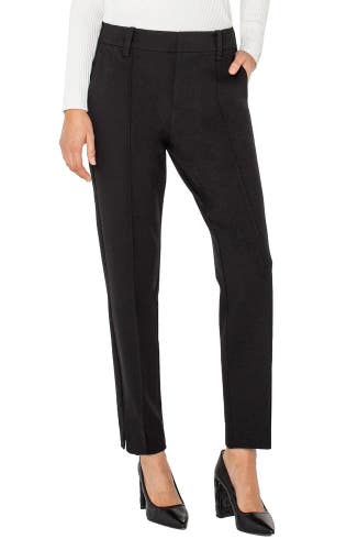 Liverpool Los Angeles Gemma Cigarette Pants Women's 6X28 Black Pleated MOT315