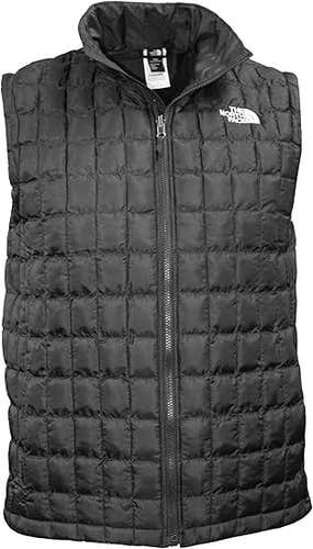 The North Face Thermoball Vest Women's L Asphalt Gray Insulated Full Zip MOT359