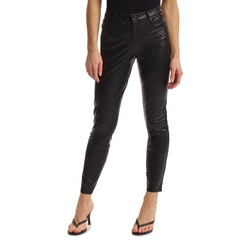 Commando Faux Leather Skinny Pants Womens Medium Black Stretch Five-Pocket CLH19