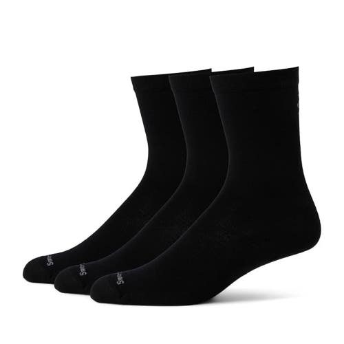 Smartwool Everyday Anchor Line Crew Socks Unisex M Black Stretch 3-Pack CLH23