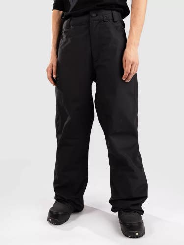 Volcom Nailer Snow Pants Men's Large Black Mid Rise Relaxed Fit Waterproof CLH14