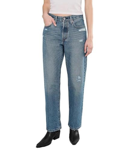 Levi's Premium 501 '90s Jeans Women's 29X30 Blue Denim Cotton Straight Leg CLH22