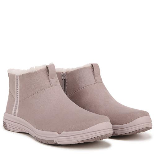 Ryka Amber Boots Women's 11M Mauve Taupe Suede Round Toe Ankle Bootie ZAP3109