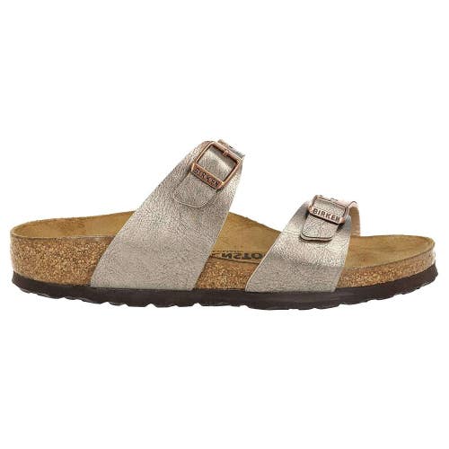 Birkenstock Sydney 1016168 Sandals Womens 10-10.5 Taupe Birko-Flor Slide ZAP2966
