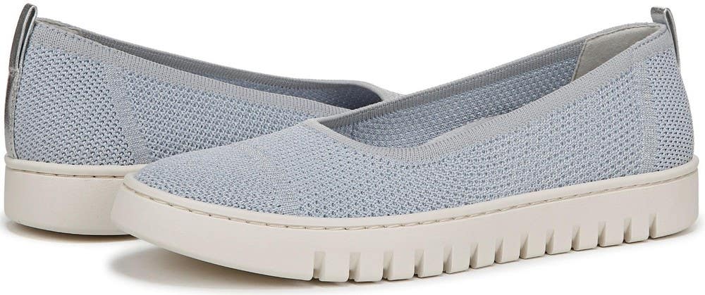 Vionic Uptown Skimmer Flats Women's 7M Blue Mist Round Toe Slip On Shoes ZAP3054