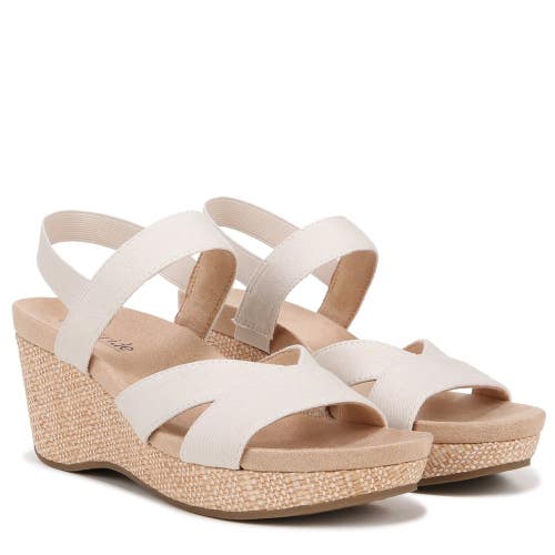 LifeStride Danita I8535F2250 Sandals Women's 10W Bone Wedge Heel Strappy ZAP3139