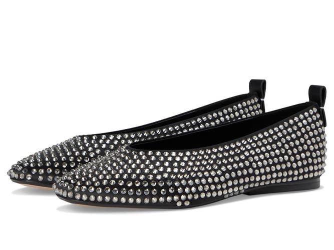Naturalizer 27 Edit Carla J2393F1001 Ballet Flats Women 8M Black Studded ZAP3034