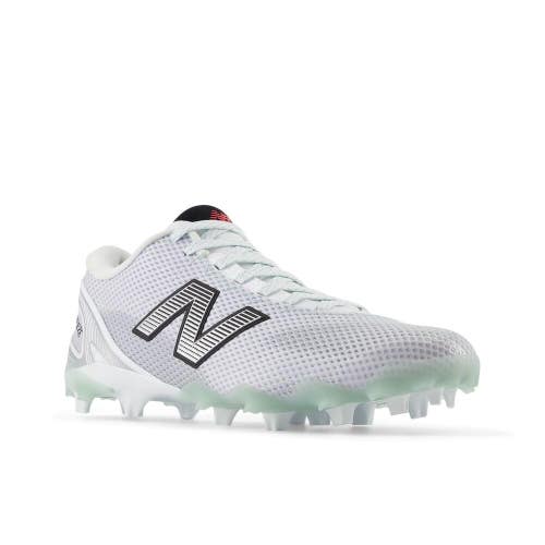 New Balance FreezeLX V5 FREEZLW5 Men's 7.5D White Black Lacrosse Cleats ZOGG4620