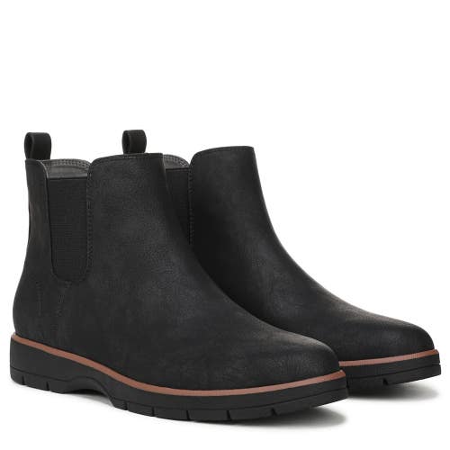 Dr. Scholl's Northbound Women's 9W Black Faux Leather Chelsea Boots ZOGG4523