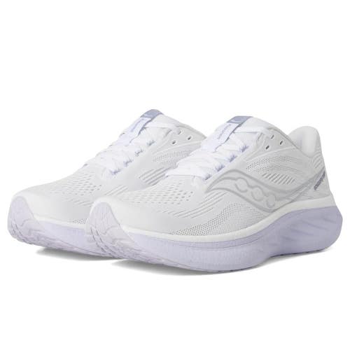 Saucony Ride 18 Sneakers Women's 6W White Thistl Low Top Running Shoes ZOGG4518