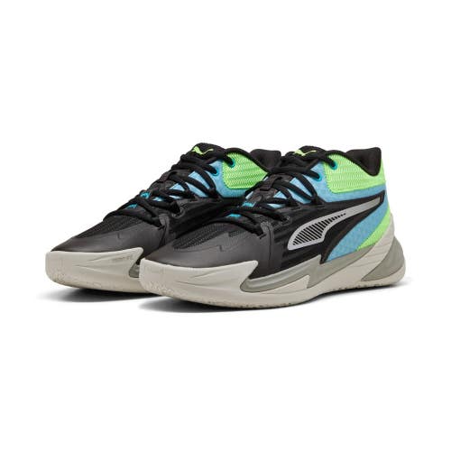 Puma Dagger 311353- 09 Sneakers Men's Black Bright Aqua Basketball Shoes PNE579