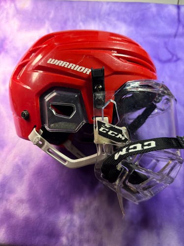 Red Medium Warrior Alpha One Pro Helmet (Used)