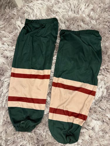 Green Senior Large CCM Socks (Used)