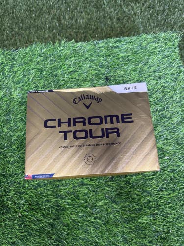 New Callaway Chrome Tour Golf Balls Dozen White