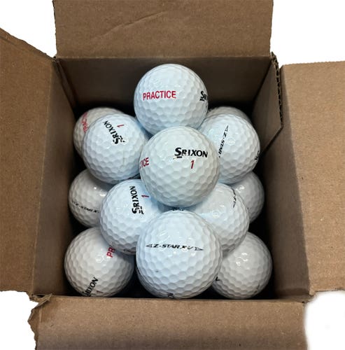Srixon Z-Star XV Practice Balls (White, 25pk) Golf 2023 PRE-OWNED - GRADE A