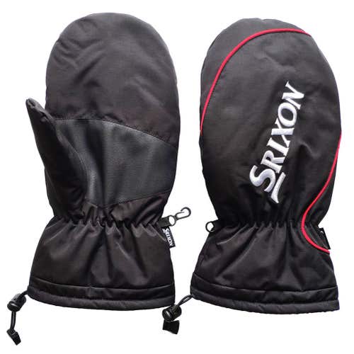 Srixon Winter Mittens (Black/Red, One Size) Golf Cart Gloves 2025 NEW
