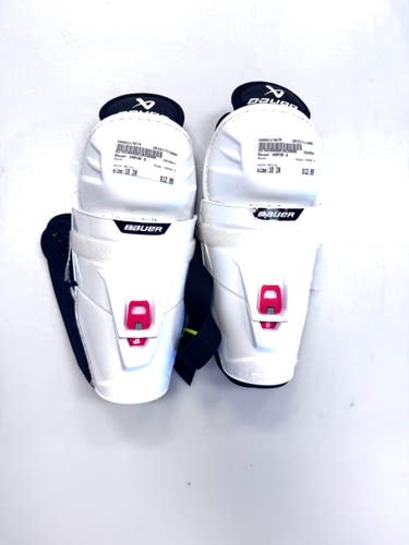 Used Bauer VAPOR X Junior Shin Guards White 10" 11860-S000317674