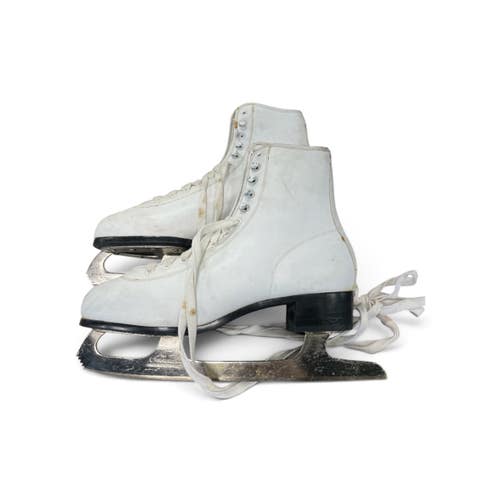 Used Imperial Womens Figure Ice Skates White Senior 8 11735-S000370852