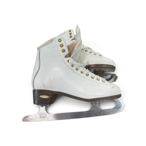 Used Lake Placid Alpine 900 Womens Figure Skates White Senior 6.5 11735-S000370853