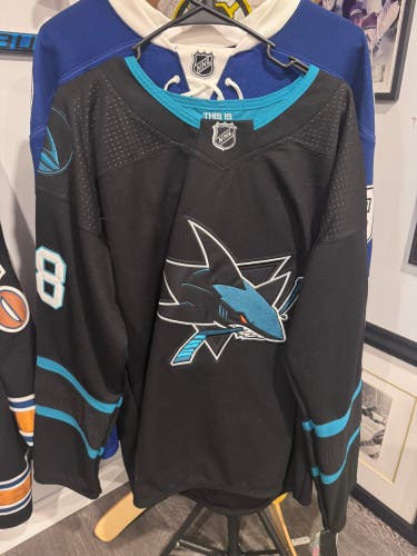 Brent Burns - Black Size 50 Men's Adidas Jersey (New)