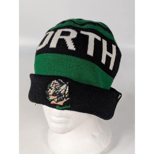 47 Brand North Dakota Fighting Sioux Cuffed Beanie Hat Green Black OSFA