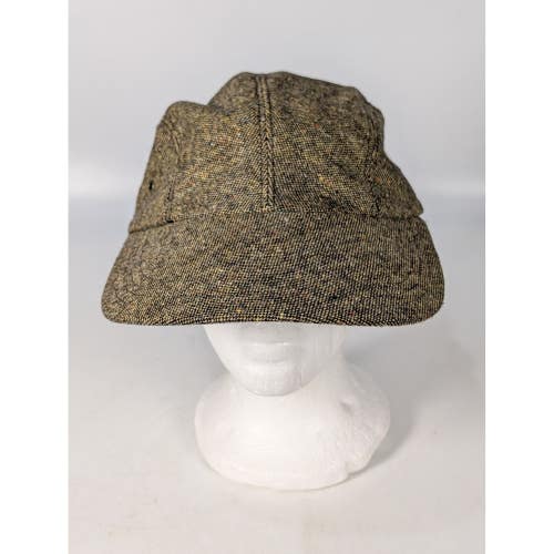 Quaker Marine Supply Swordfish Long Bill Cap Brown Donegal Tweed Made in USA