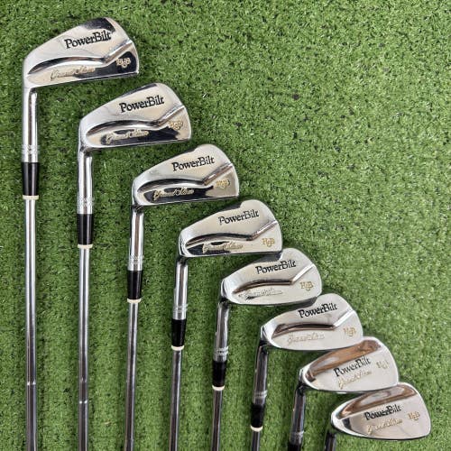 Powerbilt HB Grand Slam Iron Set 4-GW Super Action Steel 3595m Left Handed