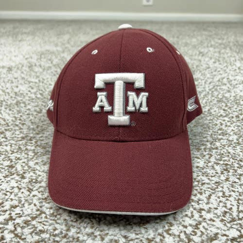 Texas A&M Aggies Hat Cap Strap Back Mens Maroon College Football Embroidered